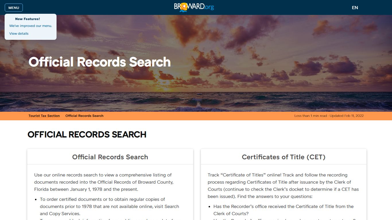 Records Official Records Search - Broward County, Florida